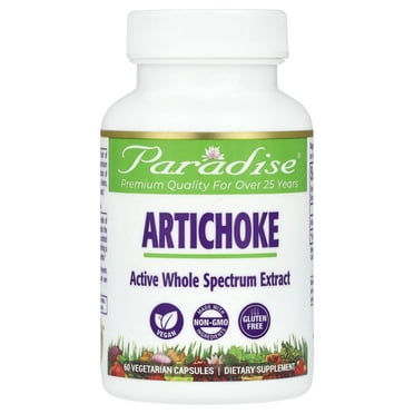 Paradise Herbs Artichoke, 60 Vegetarian Capsules (250 mg per Capsule)