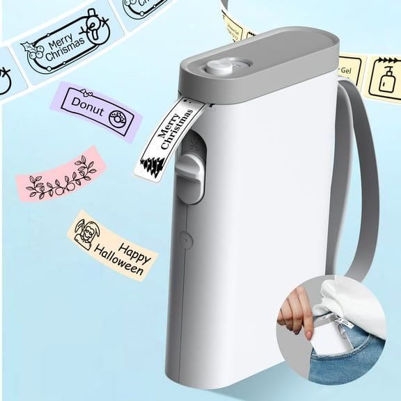 Nelko Label Maker Machine with Tape, P21 Bluetooth Label Printer, Mini Label Makers with Multiple Templates