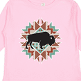 thumbnail image 4 of Inktastic Buffalo Cute Western Pattern Boys or Girls Long Sleeve Toddler T-Shirt, 4 of 5