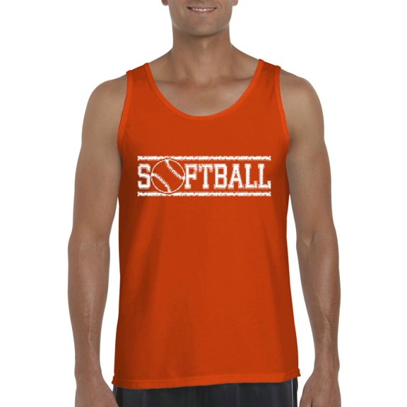 Men's Tank Top for Men - Softball with Ball