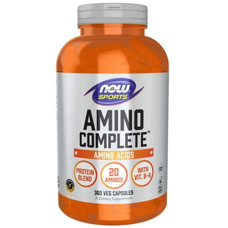 UPC 733739000132 product image for NOW Sports Nutrition  Amino Complete™  Protein Blend With 21 Aminos and B-6  360 | upcitemdb.com