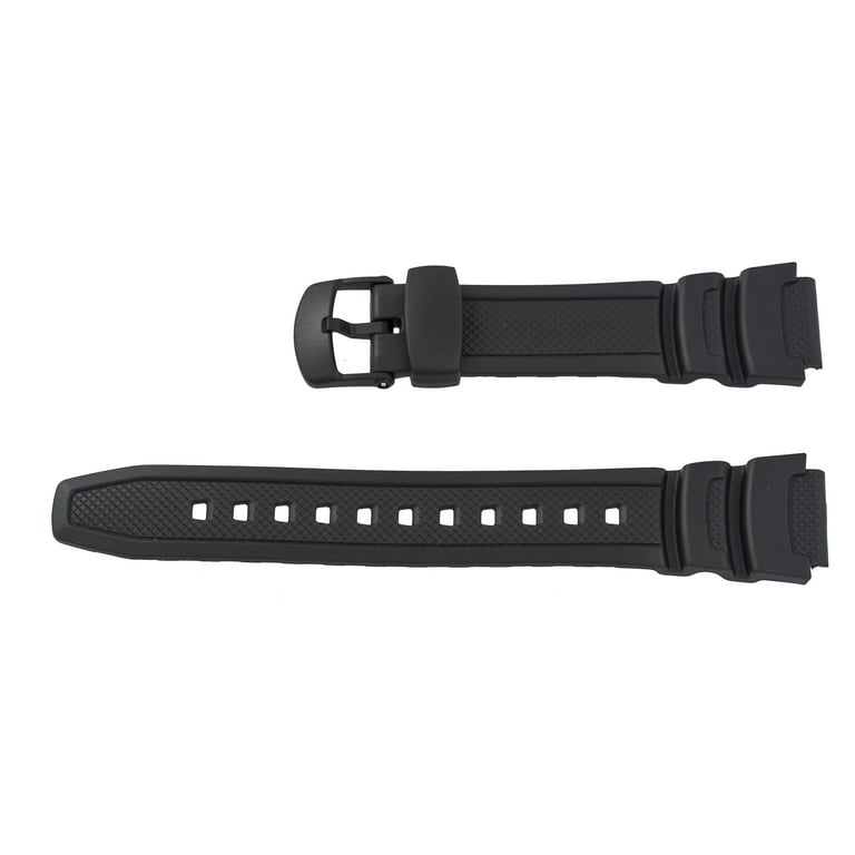 Genuine Replacement for Watch Band 18mm Black Rubber Strap