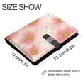 thumbnail image 3 of Leather Notebook with Pen Holder Writing Notepad Includes 100 Pages Lined Journal Light Pink Daisies, 3 of 6