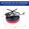 thumbnail image 2 of Solar Rotating Helicopter Car Ornament, Creative ABS Airplane Dashboard Decor with Alloy Base, Unscented Diffuser Solar Energy Rotating Plane Decoration for Car Home Office (Red), 2 of 6