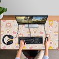 thumbnail image 4 of Long Mouse Pads for Desk,Cute Princess Castle Pattern Desk Mats on Top Of Desks, Desk Mouse Pad Extra Large with 3mm Non-Slip Base and Stitched Edge for Gaming,Office,Work,Home 47.3"x23.6", 4 of 6