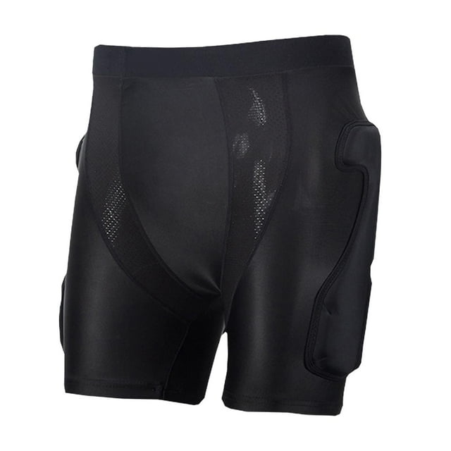 Pantalones cortos acolchados para patinaje sobre hielo, protección para la cadera, almohadilla de impacto 3D multifunción L