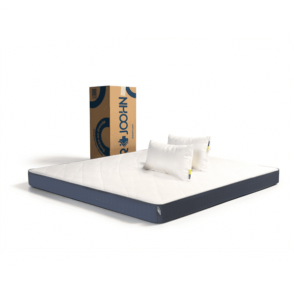 Colchón en Caja + 2 Almohadas DR JOOHN King Size Basic 14cm Altura Semi-Firme, Para todas las edades.