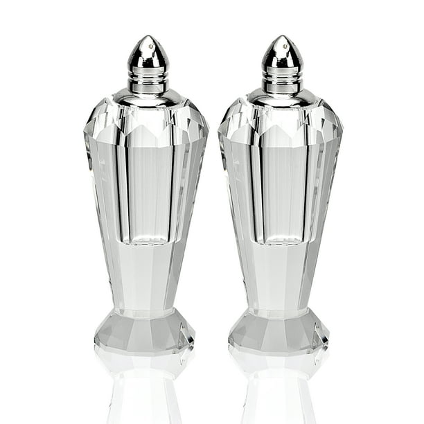 Preston Platinum Handmade Lead Free Crystal Pair Of Salt Pepper Shakers H4 Walmart Com Walmart Com