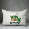 thumbnail image 3 of Creative Products Lucky Clover Basket 20 x 14 Spun Poly Pillow, 3 of 3