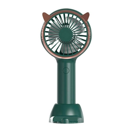 

Jungdeepe Mini Portable Fan Powerful Handheld Fan Cute Design 3 Speed Small Desktop Fan Lightweight Makeup USB Charging Fan