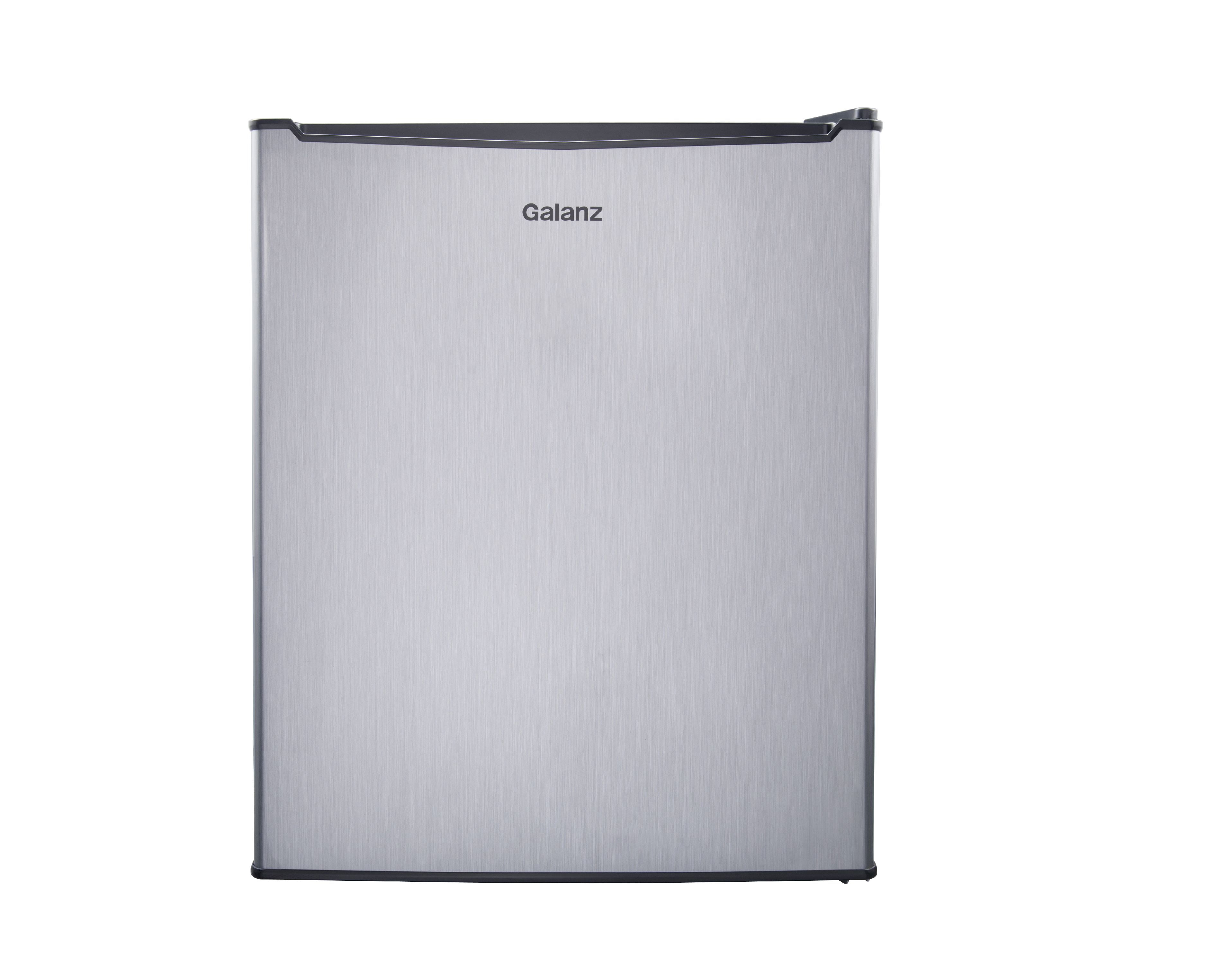 Galanz Small Compact 3.3cu ft Single-Door Mini Refrigerator W/ Freezer Stainless 