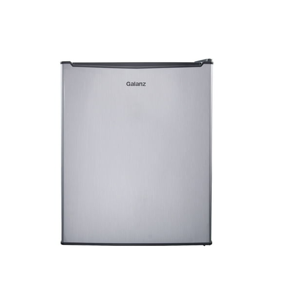 Galanz 2.7 Cu ft Single Door Compact Refrigerator GL27S5, Stainless Steel