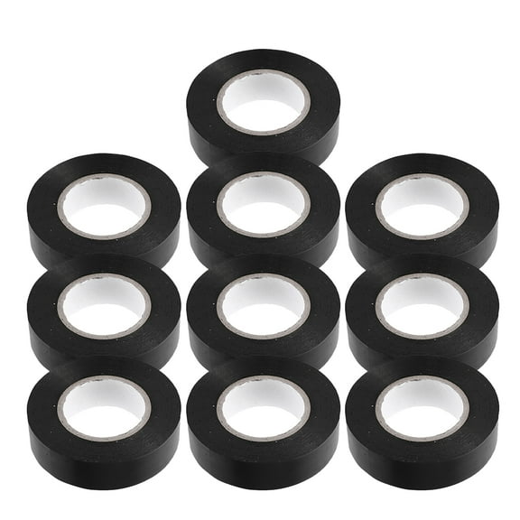 MLINS 10 Rolls Electrical Tape Masking Extension Cord Black Duct