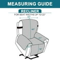 thumbnail image 3 of 100% Waterproof & Non-Slip Power Lift Recliner Cover Slipcover for Power Lift Recliner Chairs for Elderly,Kids,Dog (22", Gray), 3 of 6