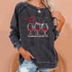 thumbnail image 1 of Pntutb Tops de mujer Impreso Media cremallera Fuzzy Fleece Neck Sudadera de manga larga Pullover tops Blusa Navidad Casual Suéter Camisas Tee Blusa Pntutb Pntutb-7177, 1 of 5