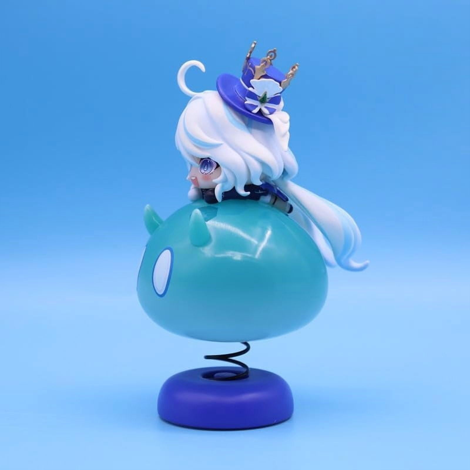 Newly Fuu Figure Lying Q Version Shake Fuu Anime Figures 11cm/4.3inch Handmade Cosplay PVC Statues Collectible Souvenirs for Anime Fans Gifts