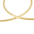 thumbnail image 6 of 14k Yellow Gold Women's Endless Tube Hoop Earrings 1.5mm Thick x 50mm Diameter, 6 of 7