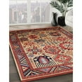 thumbnail image 2 of Ahgly Company Indoor Square Mid-Century Modern Light Copper Gold Oriental Area Rugs, 7' Square, 2 of 6