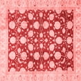 thumbnail image 1 of Ahgly Company Indoor Square Abstract Red Modern Area Rugs, 4' Square, 1 of 4