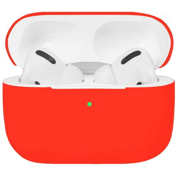 Airpods Pro Case, Protective Ultra-Thin Soft Silicone Shockproof Non-Slip Protection Accessories Cover Case for Apple Airpods 3 Charging Case - Red