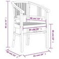thumbnail image 3 of vidaXL Patio Dining Set Outdoor Table and Chair Furniture Solid Wood Teak, 3 of 139