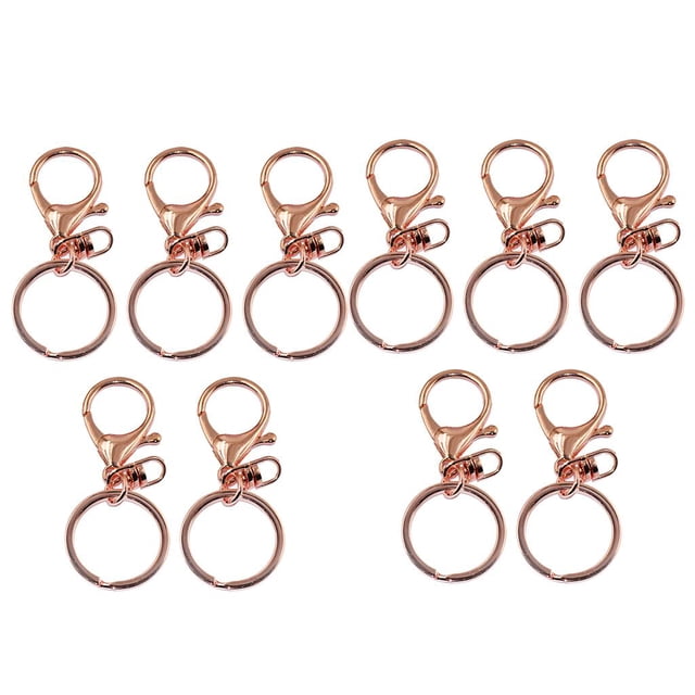 2x 5 Unidades 65 Mm oro and rosa Broche de Langosta Clip Llavero Del Partido Joyería de DIY Que Hace Artes