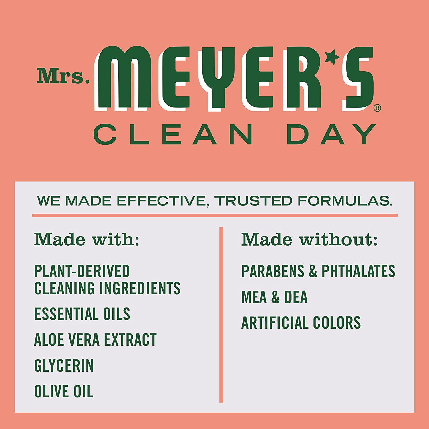 Mrs. Meyer's Liquid Hand Soap Variety, 1 Geranium Refill, 1 Geranium Hand Soap, 1 CT