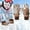Brown, variant on Kids Snow Mittens Thermal Warm Lined Girls Winter Gloves Waterproof Outdoor Ski Gloves for Girls