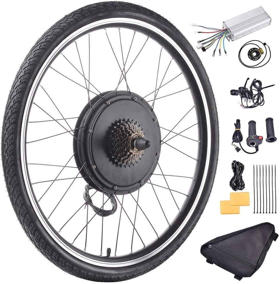 48V 1000W 26" Rear Wheel Electric Bicycle Motor Kit EBike Cycling Hub Conversion 