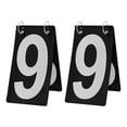 thumbnail image 1 of GOGO 2 Ensembles de Chiffres Étanches Flip Scoreboard, 4 x 7 Pouces, Chiffres Blancs Visible 0-9 Double Face, 1 of 6