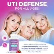 Pelvana D-Mannose 120 Capsules 500mg Urinary Tract Health Support Supplements