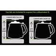 thumbnail image 4 of Medelco 12 Cup Millennium Style Carafe, Black GL312, 4 of 5