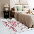 thumbnail image 2 of Cute Cow Area Rug 5x7, Cartoon Cow Kids Rugs for Bedroom, Cow Pink Carpet, Living Room Rugs Decorations, Stain Resistant Soft Low Pile Machine Washable Rug 17&-28, 2 of 7