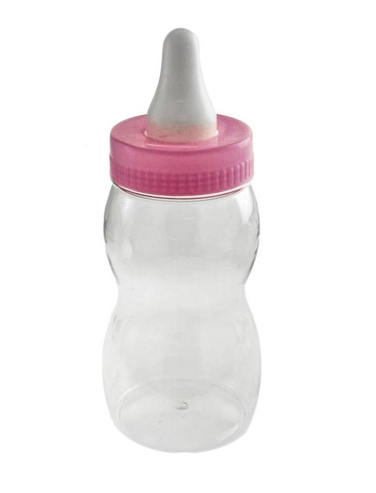 10" Jumbo Pink Fillable Baby Shower Plastic Baby Bottle Centerpiece or Gift - Walmart.com ...