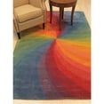 thumbnail image 4 of EORC Lollipop Hand-Tufted Wool Contemporary Swirl Rug, 11'9 x 14'9, 4 of 4