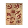 thumbnail image 2 of Halloween Stencil Bat Cat Pumpkin Witch Template Reusable 8.5 x 11 for Painting on Walls, Wood, Etc. By Stencilville, 2 of 2