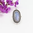 thumbnail image 4 of JAY JOOLS Moonstone Ring Sterling Silver Oval Gemstone Statement Jewelry for Women, 4 of 8