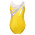 thumbnail image 6 of iiniim Kids Girls Gymnastics Leotard Ballet Dance wear Skating Unitard Bodysuit Activewear Yellow 12, 6 of 7