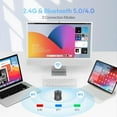 thumbnail image 3 of XBG B15pro Wireless Bluetooth , Bluetooth 5.0/4.0 & 2.4G Tri-Mode, Type-C Rechargeable with LED Screen Display, Ergonomic Silent Click for Laptop/PC/Tablet, Multi-Device & Office Use, 3 of 10