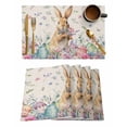 thumbnail image 2 of 2024 Placemat Easter Spring Egg Rabbit Kitchen Dining Table r Accessories 4/6pcs Heat Resistant Tableware Mat, 2 of 7