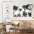 thumbnail image 5 of Elephant Stock Tropical In Black And White Wall Art - Horizontal Multi Panel Canvas - Living Room Wall Decor - Floral And Botanical Multi Panel - Black And Gray Decor By Sisi And Seb - 65" x 42", 5 of 8