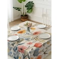 thumbnail image 3 of Spring Floral Suqare Tablecloth - 60 x 60 Inch, Watercolor Elegant Summer Botanical Rustic Waterproof & StainResistant Tablecloth, Oil-proof Table Cover for Dining/Party/Wedding/Camping/Buffet, 3 of 9