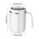 thumbnail image 3 of Taza térmica de acero inoxidable con asa | Taza de viaje de 500 ml con doble pared al vacío | Tapa deslizante antisalpicaduras | Mantiene las bebidas calientes o frías | Gris, blanco, morado, 3 of 6