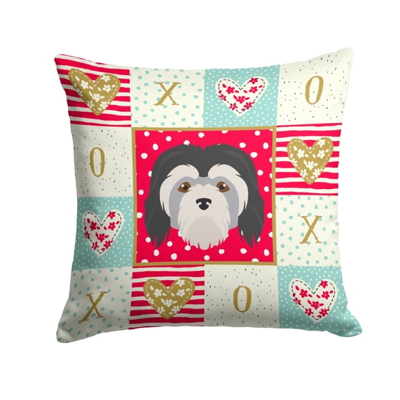 Lowchen Little Lion Dog Love Fabric Decorative Pillow