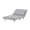 thumbnail image 4 of MUNDO IN MUEBLES Sofá Cama Génova L279 Gris | Sofá Compacto y Funcional | Asiento y Respaldo Acolchados con Tela Suave | Estructura Resistente de Madera | Diseño Plegable, 4 of 8