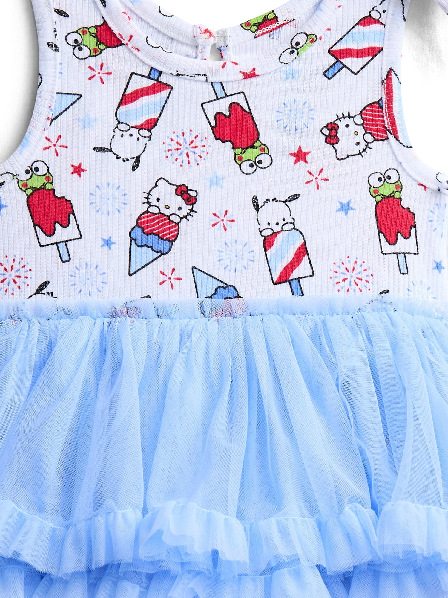 hello kitty dress for birthday Girls Hello Kitty Birthday Tutu Dress Handmade Costume, Includes Hair Piece (1T-10)