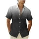 thumbnail image 1 of Ceisia Men's Gradient Print Short Sleeve Button Down Shirt for Casual & Vacation Wear Gray XXL Gifts, 1 of 4