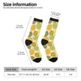 thumbnail image 2 of Logiee Bee honey Print Adult Socks for Men & Women,Calf Socks, Ankle Socks,Boots Socks,Breathable Casual Sock,Unisex Crew Socks, 2 of 6
