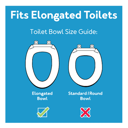 Carex Raised Toilet Seat Elevator with Easy Installation, Adds 3.5 in Height, White, 300 lb Limit
