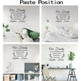 thumbnail image 3 of 1sheet 1 Sheet Our Family Quotes Wall Stickers Vinyl Wall Decor Stickers DIY Saying Wall Art Decal Sticker Home Decoration for Living Room Bedroom Bathroom Black(45x38cm), 3 of 7